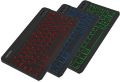 HB030B Universal Slim Portable Wireless Bluetooth 3.0 7-Colors Backlit Keyboard with Built in Rechargeable Battery, Black. 