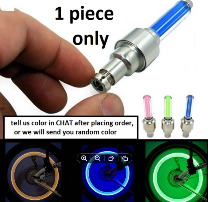 Motion Sensor 1 piece Nozzle Light LED Automatic Flashing on Tire Rotation