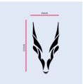 Army Markhor Sticker 6x12 inch for Car Back Mirror , cars exterior acessories , bumper stickers and decals. 
