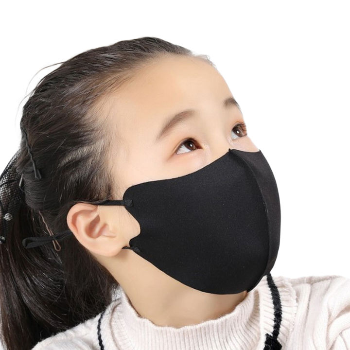 Adjustable Washable Reusable Cotton Ice Silk Face Mask For Kids - Mango Tech