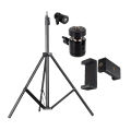 7 Feet Tripod Stand with 360 Rotatable Ball Head & Good Quality Mobile Holder Tripod Stand for Mobile Dslr Camera Ring Light Studio Light. 