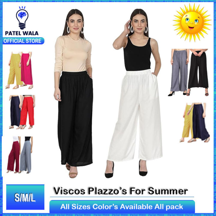 %E2%AD%90Pack%20of%202%E2%AD%90Pure%20Soft%20Viscose%20Rayon%0APalazzo%20Pants%20for%20Women%20I%20Relaxed%20Fit%20Flared%0APajama%20Bottoms%20%20Daily%20Wear%20Stylish%20Plain%0APalazzo%20Trousers%20%20Cotton%20Jersey%20Feel%20Wide%0ALeg%20Loose%20Plazo%20%20Regular%20Fit%20Ladies%20Trousers%0Afor%20Home,%20Work%20&%20Casual%20Outfits%20Flapper%20-%20Image%203