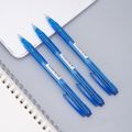 Deli - EQ00130- Ball Point Pen Spring (Tip 0.7mm)(12PCS/Box) - Blue. 