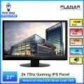 Planar 27 inch 2k LED LCD (2k display works on DP and DVI, VGA port only), PXL2780MW 27" 16:9 WQHD IPS Monitor (HDMI, DP, DVI VGA Connectivity).Abroad used stock fresh condition ,Stand may vary.. 