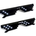 Mosaic Sunglasses Trick Toy Glasses Funny Pixel Glasses For Women And Men--black. 