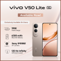 vivo V50 Lite 5G - 12GB RAM - 256GB ROM - 6500mAh Battery - 90W FlashCharge - In-Display Sensor. 