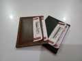 Book style wallet plus Leather card holder. 