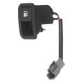 Black Fuel Tank Cap Fuel Gas Door Release Switch for Hyundai Santa Fe 2007-2009 93555-2B000WK. 