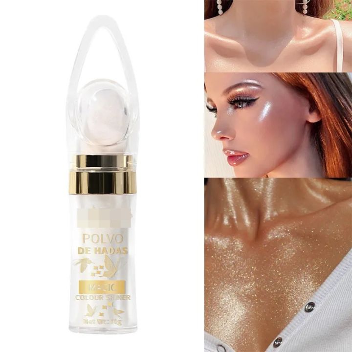 Body Glitter Shimmer Waterproof Face Glitter 10g Highlighter Powder High Gloss Female Contour Blush Powder Makeup