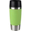 Tefal Travel Mug 0.36 Litre, Lime Silver, Stainless Steel/Plastic, K3083114. 