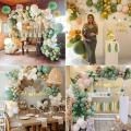 Baby Party Decoration Boy Girl, Green Gold Baby Shower Decoration. 