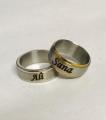 HIGH QUALITY CUSTOMIZED SINGLE NAME RING WITH GIFT BOX PACKING THREE COLORS AVAILABLE GOLDEN,SILVER,BLACK (PERFECT GIFT TO SEND YOUR WIFE , HUSBAND , FIANCE OR ANY ONE). 