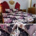 3D Crystal cotton Bedsheets  Fabric Crystal Cotton  Colour and Fabric Guaranteed Pipping Pillows Cover 19/29. 