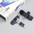 [Not Support Samsung and Vivo] Wireless Clip Mic, Wireless Lavalier Microphones, Lapel Clip-on Microphone, for Type-C&iPhone Mobile phone, Laptop, Video Recording, Tiktok, Facebook Live, YouTube Live Stream. 