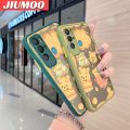 JIUMOO For Tecno Pova Neo Case Cartoon Cute Winnie The Pooh Bear Frosted Transparent Back Cover Lens Camera Protect Phone Case Silicone Edge Full Cover Casing Hard Cases. 