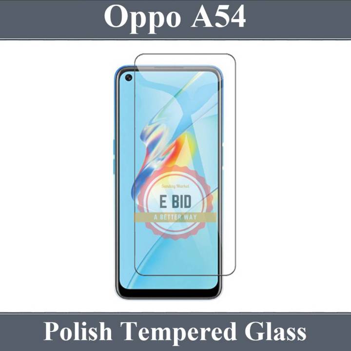 Oppo A54 Tempered Glass Screen Protector Premium High Quality Polish Glass For Oppo A54