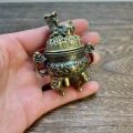 1pc Metal Kirin Divine Beast Indoor Chinese Ornament for Home, Office Indoor Fragrance Burner. 