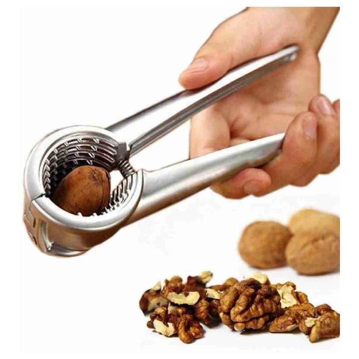 Nut Cracker, Walnut Clamp, Pecan Pliers Opener Stainless Aluminum alloy Kitchen Tools, Splash Proof Design Pecan Chestnut Clamp Nutcracker-Durable Tool