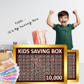 5 Lakh Money Saving Box | Bilal Accessory Store Wooden 500,000 Target Chart | Rupee Organizer for Smart Budgeting I Saving Box I Saving Money Box I Saving Box For Money I Saving Wooden Box | 5 Lac Large Savings Box | Money Saving Bank |Cash Collection Box. 