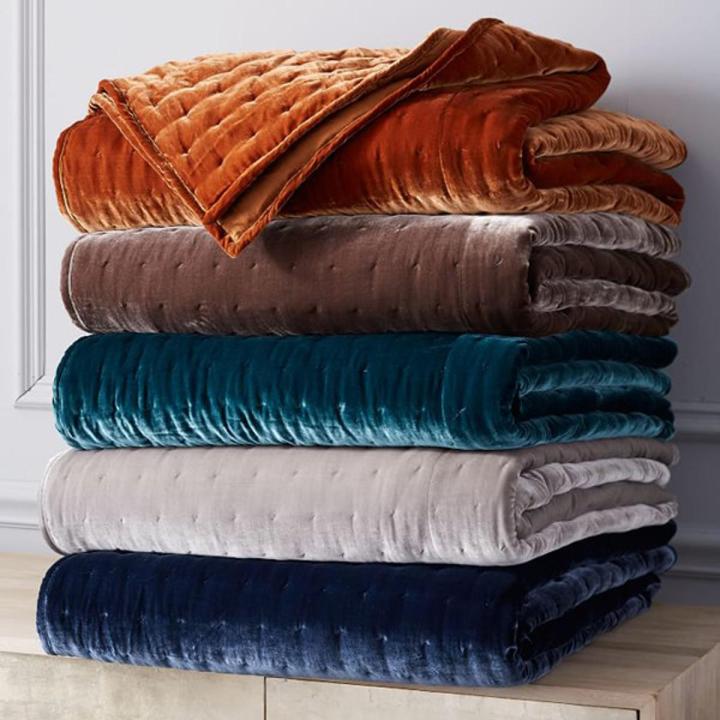 Embossed Velvet Razai Cover/ Velvet Lehaf Cover/ Duvet cover