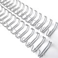Box of 100 (pcs) Twin Loop Wire Binding (Ibiwire) A4 16mm Silver (115 Sheets) – 23 Loops, Durable and Professional Document Binding for A4 Papers. 