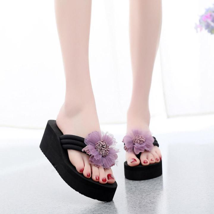 OIMG%20Women'S%20Ladies%20Summer%20Flower%20Home%20Wedges%20Beach%20Shoes%20Sandals%20Flip%20Flops%20Slippers%20-%20Image%208