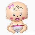Girl Baby Shower Foil Balloons Set For Baby Shower Balloons Decoration -  Baby Girl Foil Balloons in Different Characters For Welcome Baby Girl. 
