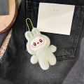 Cute Labubu Plush Toy Cartoon The Monsters Pendant Soft Stuffed Doll Plushies Keychain Car Key Ring Backpack Bag Decor. 