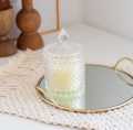 Mirror Gold Tray, Vanity tray with handle,Round Gold Tray Vintage. 