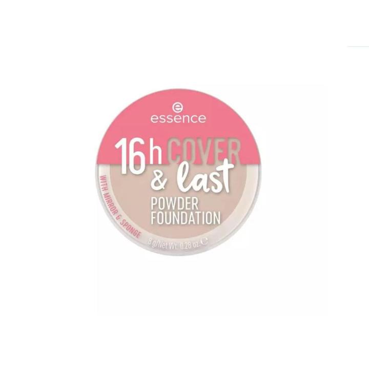 Essence - 16h Cover & Last Powder Foundation 08 Sand - Beauty by Daraz