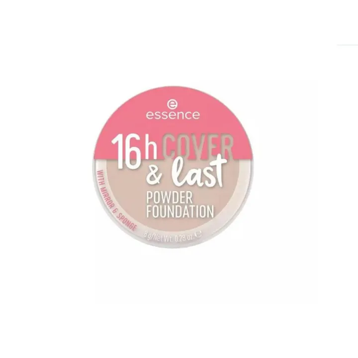 Essence - 16h Cover & Last Powder Foundation 08 Sand - Beauty by Daraz