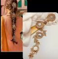 Hair paranda for hair style, hair Kundan parandan, 22inch long hair Kundan paranda, Metal Kundan paranda, mirror kundan paranda. 