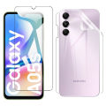Samsung A05s Glass Protector Polish Screen Tempered + Back Clear Jelly Protector Soft Film Protection Hydrogel Film Back Protector For Samsung A05s. 