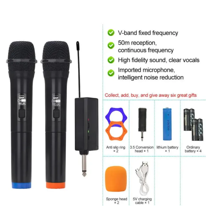 Best%202x%20Wireless%20Micrphone%20set%20for%20outdoor%20indoor%20competible%20for%20all%20kind%20of%20mobile,%20camera,%20dslr,%20ausio%20mixer/speaker%20-%20Image%202