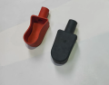 Car battery terminal cover rubber ( small terminal battery size ) for all cars ( set +, - ) red and black. 