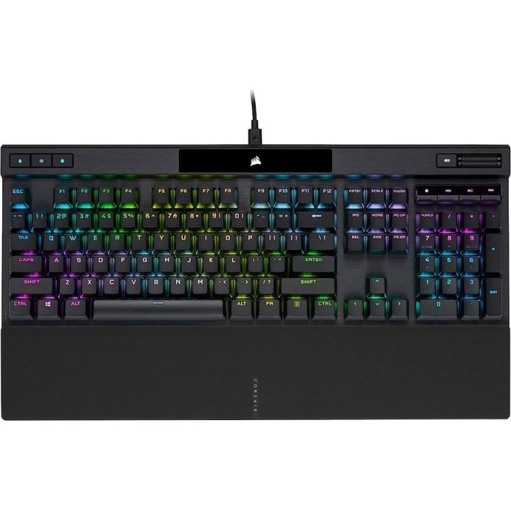 Corsair K70 RGB PRO Mechanical Gaming Keyboard with PBT DOUBLE SHOT PRO Keycaps — CHERRY® MX Red - CH-9109410-NA - Black