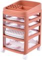 Storage Cabinet Drawer Type Floor Multi-layer Shelf Storage Cabinet Desktop Storage Box  (4 layers). 