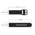 For ID205 / Willful SW021 19mm Electroplating Buckle Silicone Watch Band. 