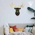 Deer Head Acrylic Mirror Wall Art, Deer Wall Decoration, Animal Mirror Wall Hangings GW010. 