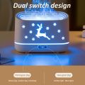 Deer Air Humidifier - Electric USB 300ml 2 In 1 Flame Air Freshner - Air Purifier for Room and Car. 