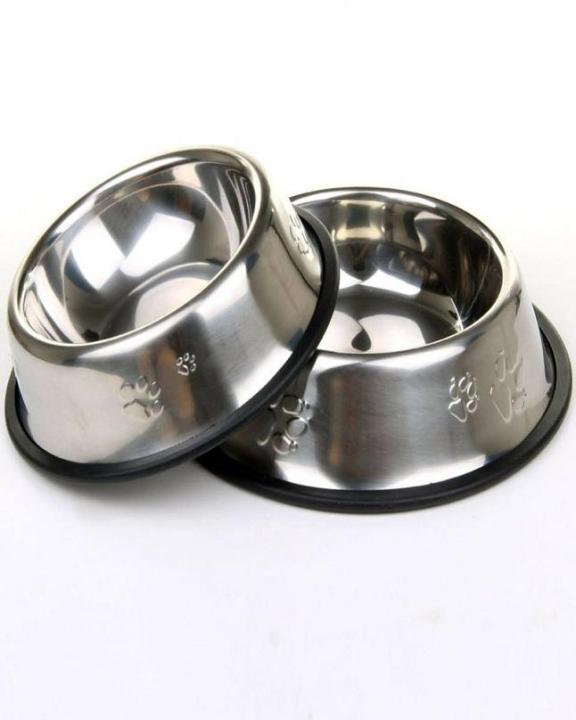 Stainless Steel Dog Feed Bowl - Large