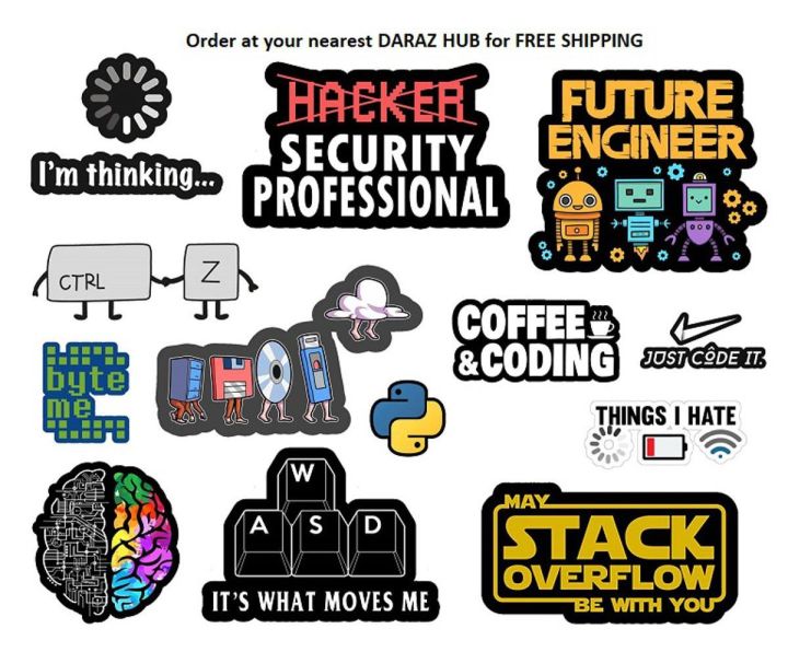 Programming%20Stickers%20for%20Laptop%2013%20Pcs%20Car%20Bike%20Phone%20Stickers%20-%20Image%202