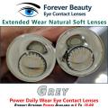 Grey Eyesight Extended Power Contact Lenses Cosmetic Colored Eye Contact Lenses Forever Beauty / Disposable Lenses / Lense, Eye Lense / Color Lense / Eye Lenses For Girls Women Men. 