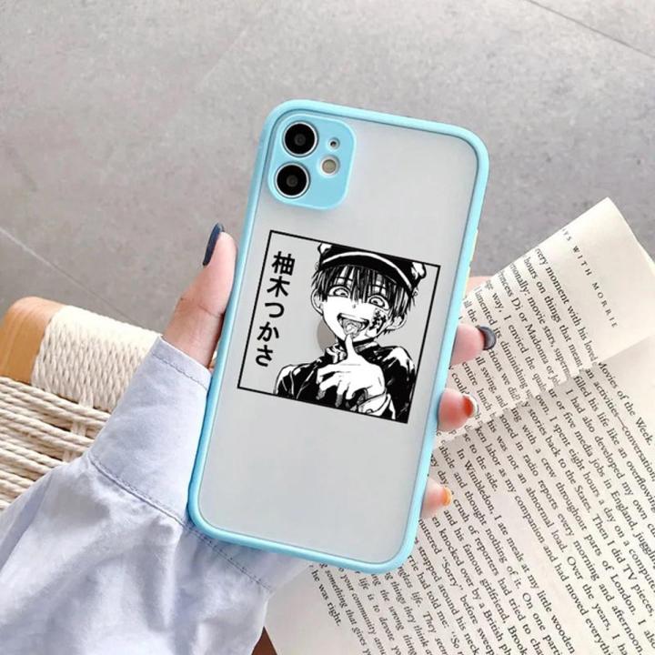 ZUIDID Toilet Bound Hanako Kun Phone Case For iPhone XR 7 8 Plus 11 Pro Max12 Mini XS X 13 Japan Anime Clear Cover Hard Shell