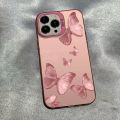 Personalized case suitable for Infinix Hot 50i / Infinix Smart 9 girls' silver phone case with high-end pink bow. 