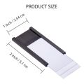 50Pcs Magnetic Label Holders with Magnetic Data Card Holders with Clear Plastic Protectors for Metal Shelf (1 x 2 Inch). 