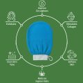1 SOLUTION SHOP Exfoliating Gloves for Remove Dead Skin| Body Mitt Scrubber| Exfoliator Gloves Plant Based Deep Exfoliating Scrubber for Remove Dirt and Grime of Body | Pore for Smooth Glowing Skin 1 Pcs. 