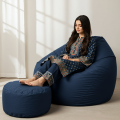 Elegant Bean Bag (FREE FOOT STOOL). 
