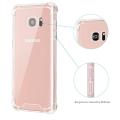Samsung Galaxy S6 Edge Phone Case Crystal Clear Rugged Bumper Case Hybrid Flexible Cover Durable Shock Absorption Pouch For Galaxy S6Edge (Clear). 