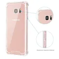 Samsung Galaxy S6 Edge Phone Case Crystal Clear Rugged Bumper Case Hybrid Flexible Cover Durable Shock Absorption Pouch For Galaxy S6Edge (Clear). 
